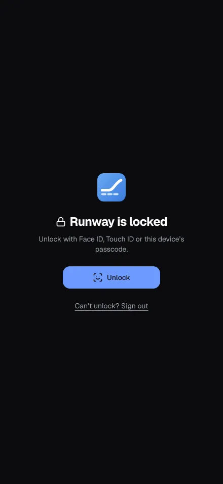 The app lock’s screen on a phone